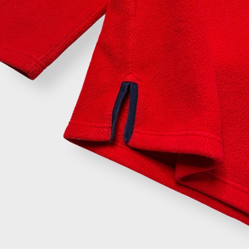 Vtg 90s Y2K Tommy Hilfiger 1/4 Zip Fleece Jacket, Big Logo Sweatshirt XL Sherpa - Picture 6 of 8